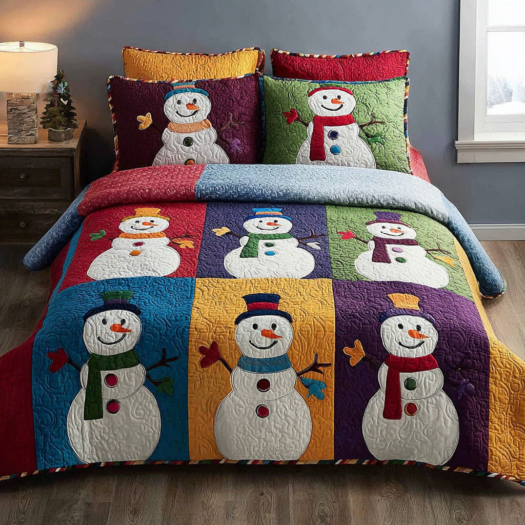 Colorful Frost Quilted Bedding Set Holiday Duvet Sets Gifts To Give Mother In Law For Christmas