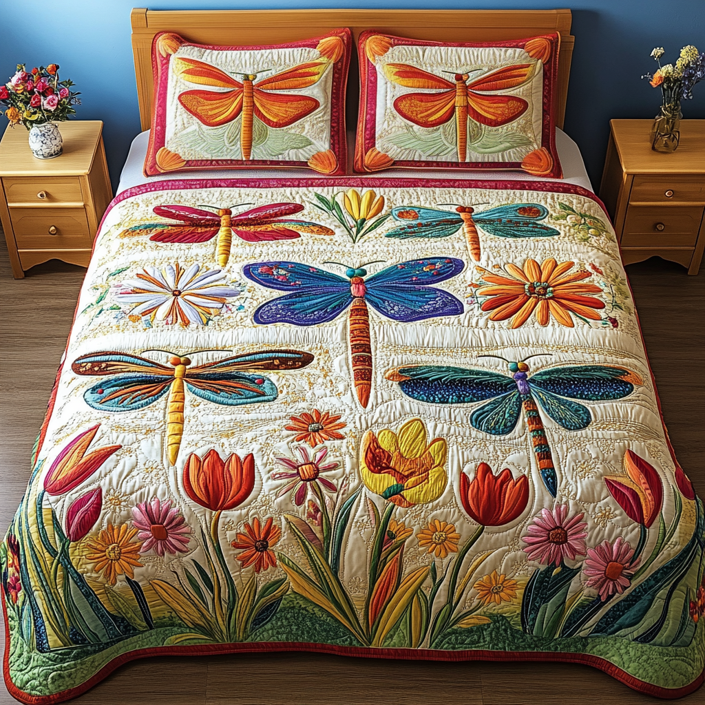 Colorful Haven Quilted Bedding Set Perfect Bedroom Gift Set to Show You Care