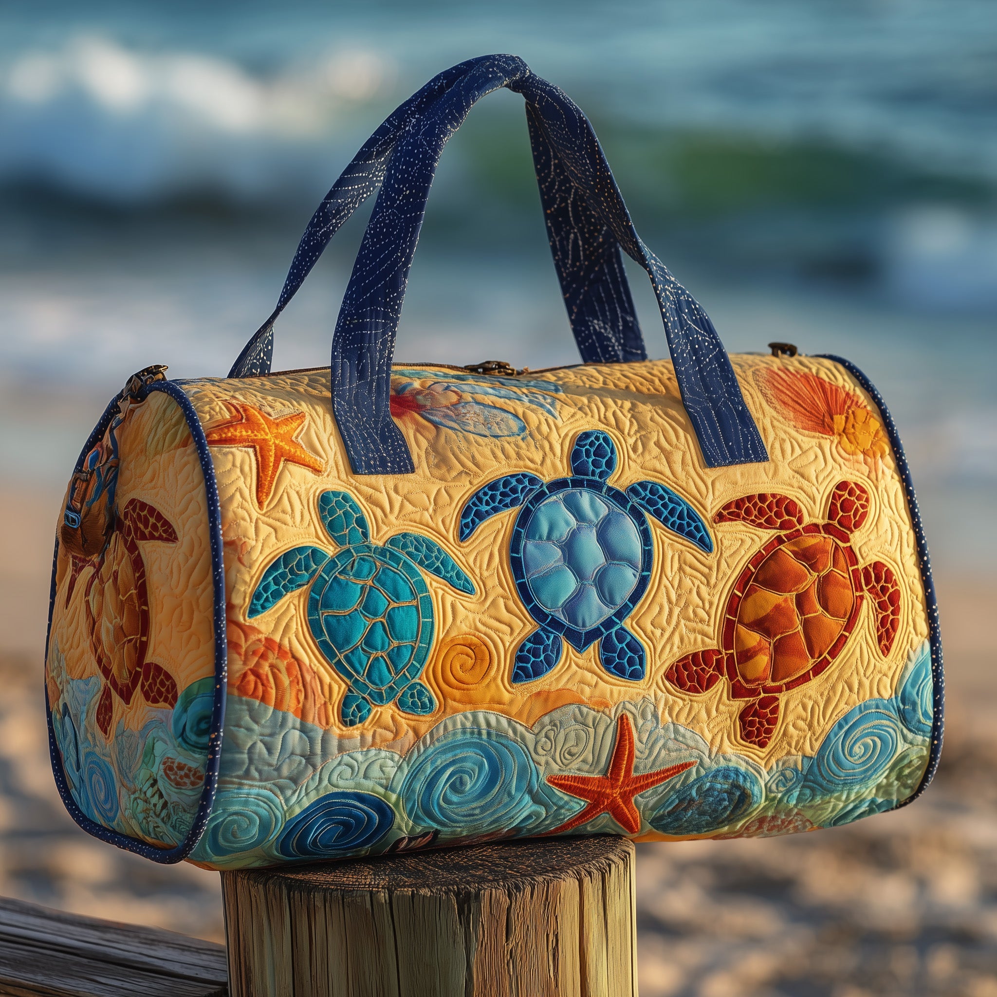 Colorful Wanderer Quilted Duffle Bag Graduation Gift Idea