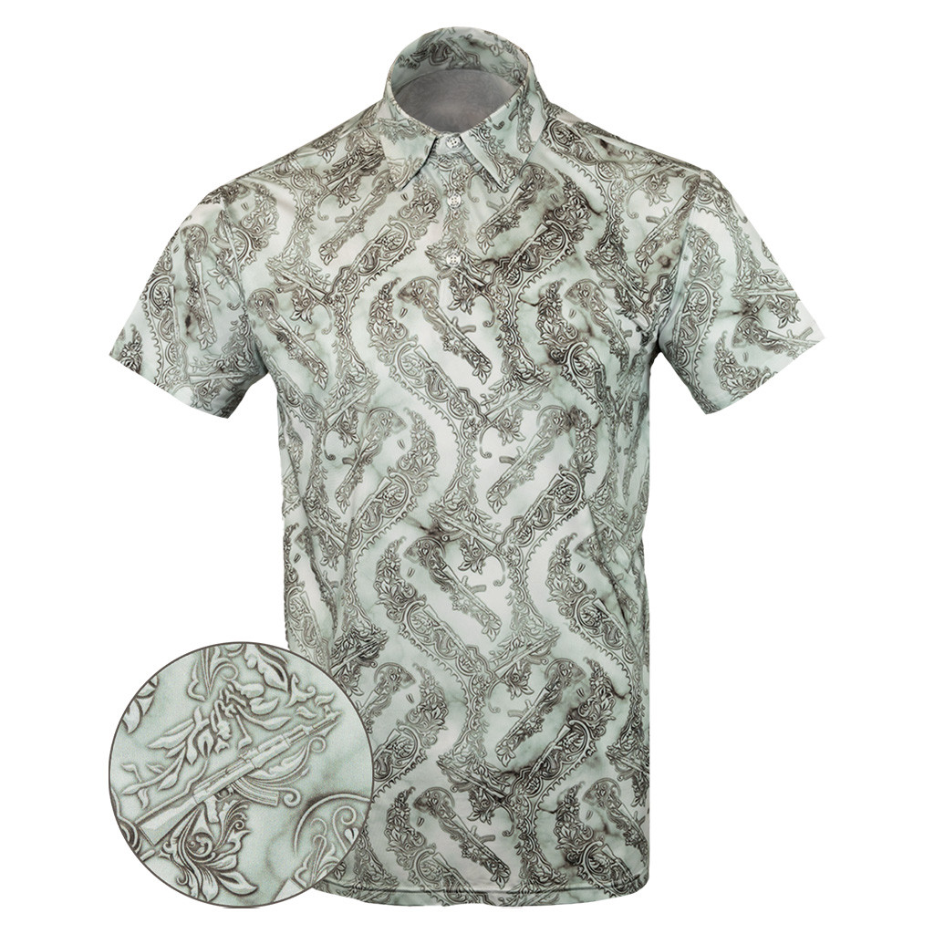 Colosseum Polo Shirt Gun Print Polo Shirt Best Gifts For Brother Colosseum Polo Shirt Gun Print Polo Shirt Best Gifts For Brother