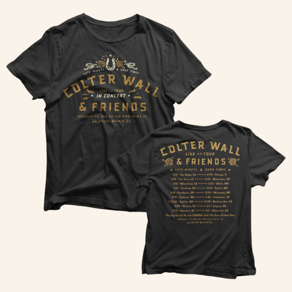 Colter Wall Merch Colter Wall And Friends In Concert 2025 Tour Shirt Gifts For Music Lovers Colter Wall Merch Colter Wall And Friends In Concert 2025 Tour Shirt Gifts For Music Lovers