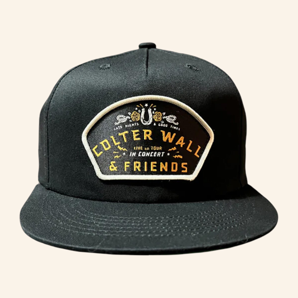 Colter Wall Merch Colter Wall And Friends In Concert 2025 Tour Snapback Hat Embroidered Colter Wall Merch Colter Wall And Friends In Concert 2025 Tour Snapback Hat Embroidered