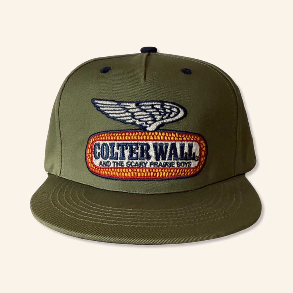 Colter Wall Merch Colter Wall Flying Corn Embroidered Snapback Hat Gifts For Him Colter Wall Merch Colter Wall Flying Corn Embroidered Snapback Hat Gifts For Him