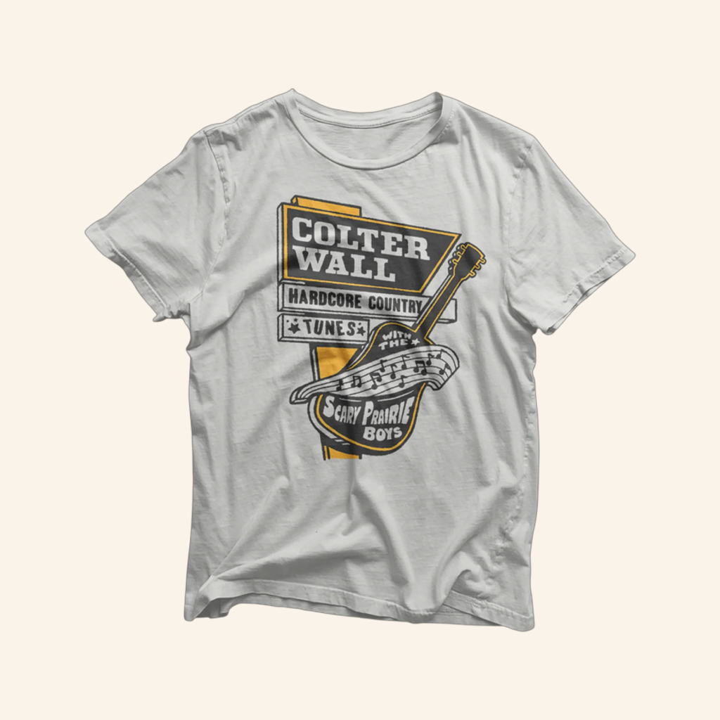 Colter Wall Merch  Colter Wall Guitar Sign T-Shirt Best Gifts For Father