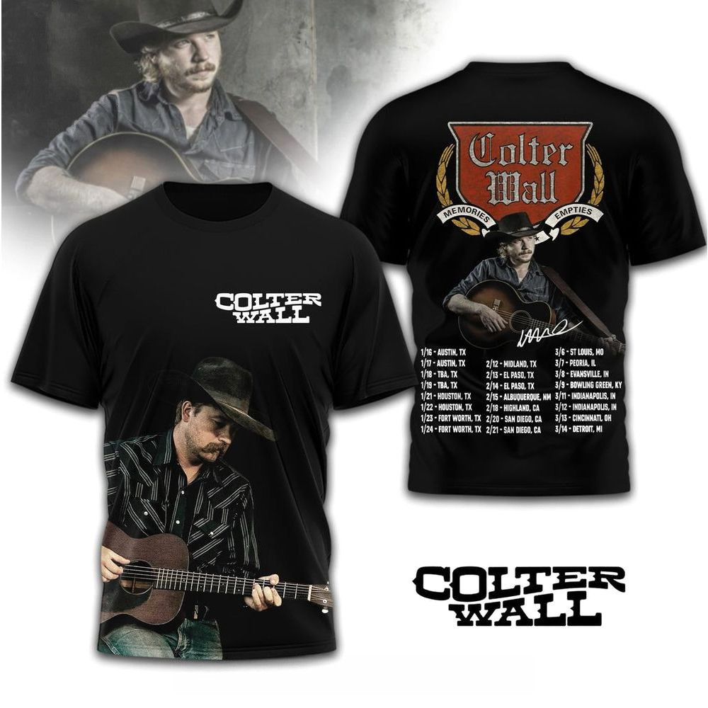 Colter Wall Tour T-Shirt Colter Wall Merch Best Gifts For Husband Music Lovers