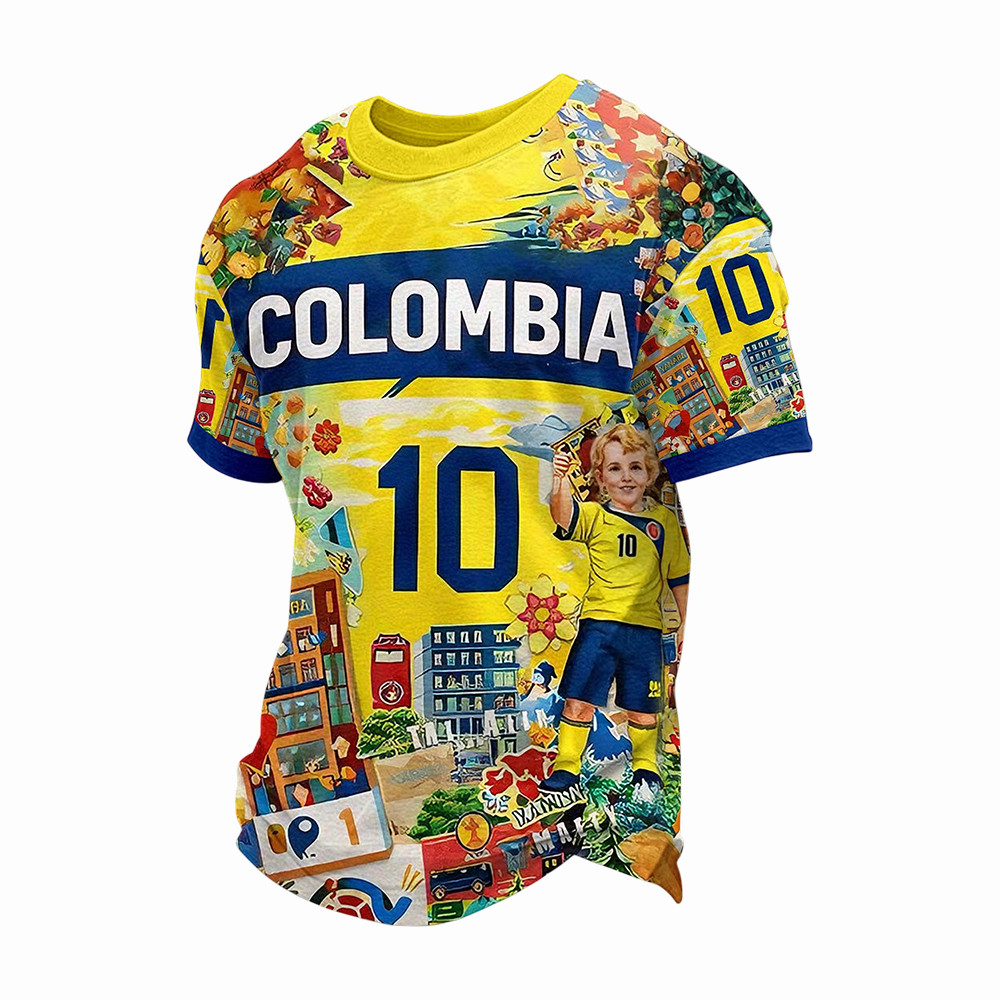 Columbia 2026 FIFA World Cup 10 T-Shirt World Cup Merch Soccer Lover Gift