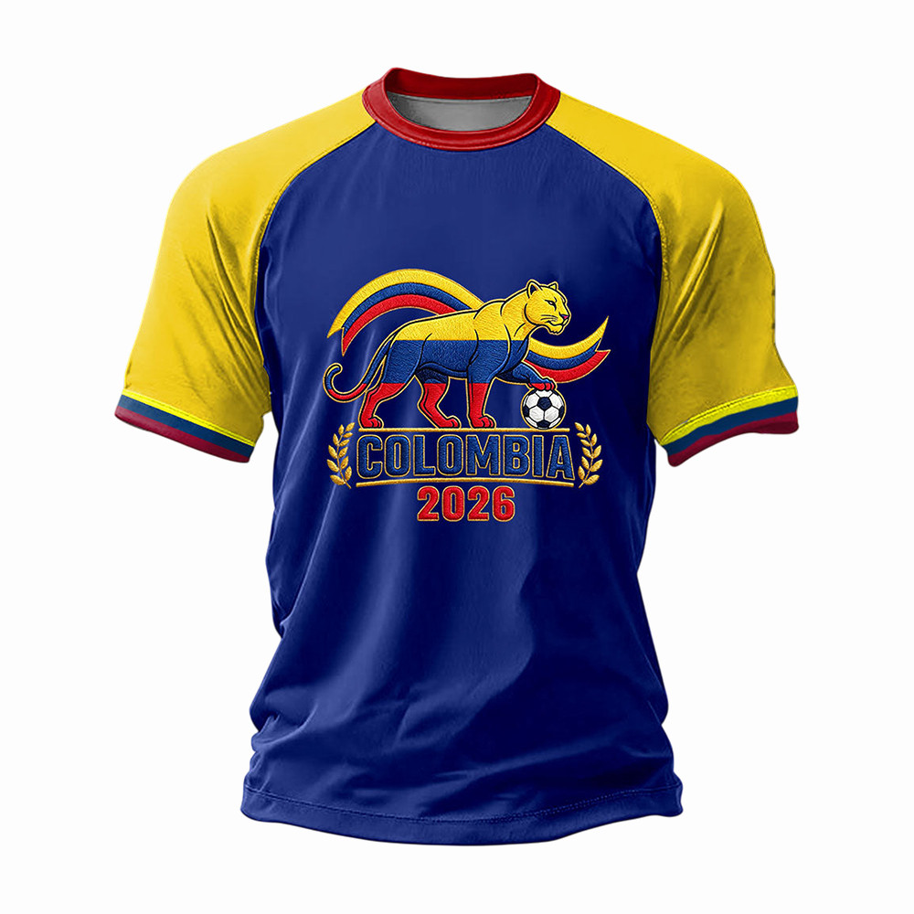 Columbia 2026 FIFA World Cup Soccer T-Shirt 2026 World Cup Clothes Best Gift Idea
