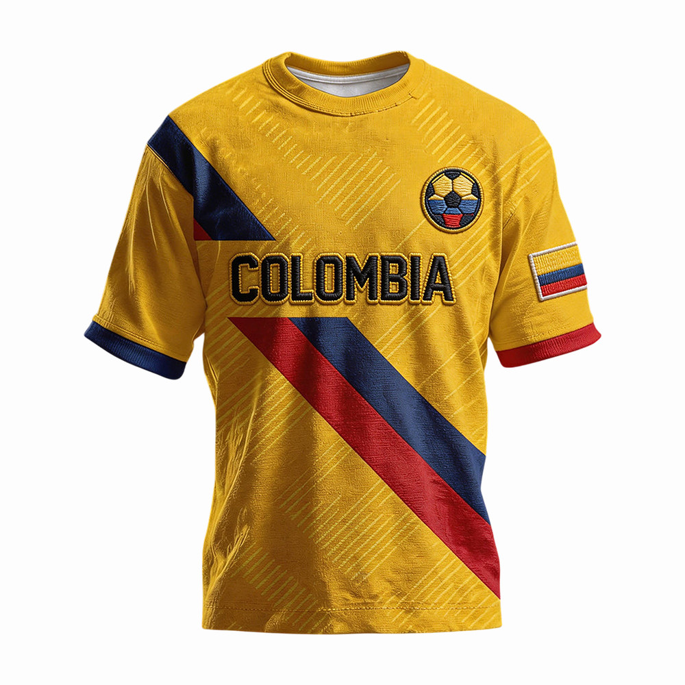 Columbia 2026 FIFA World Cup Soccer T-Shirt Game Day Merch 2026 World Cup Gear For Dad