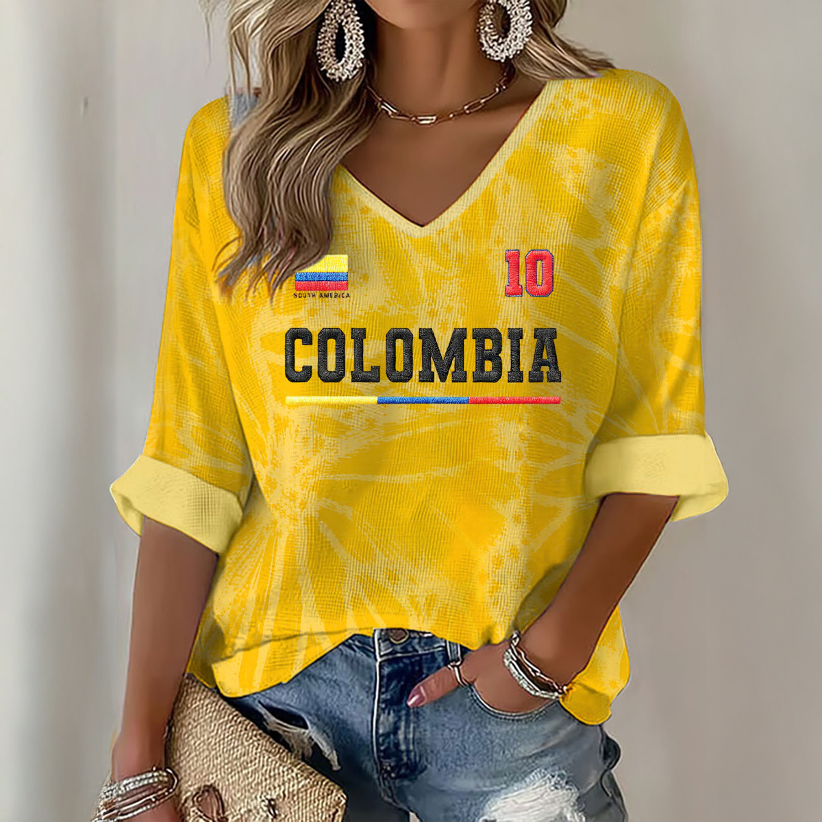 Columbia 2026 FIFA World Cup V-Neck Shirt Columbia National Soccer Team Apparel