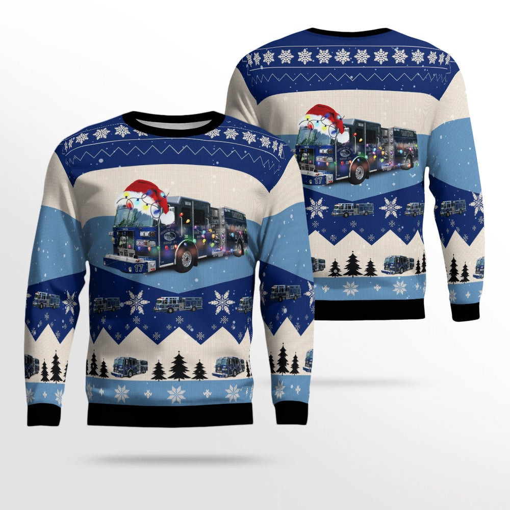Columbian Fire Engine Co Ugly Christmas Sweaters Christmas Unisex Sweaters Gift For Christmas