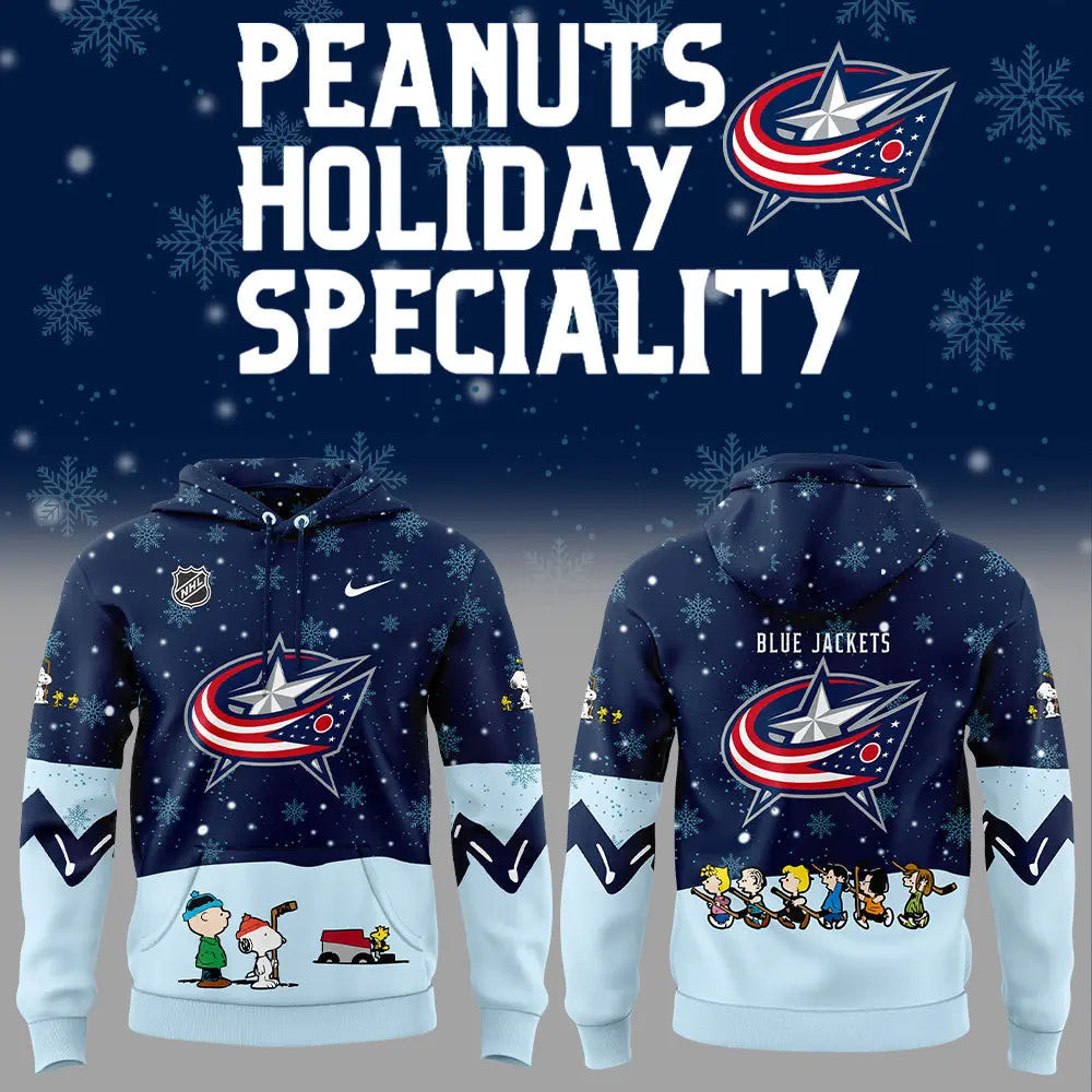 Columbus Blue Jackets Peanuts Hockey Shirt Snoopy Night Hockey Hoodie Gifts For Mothers