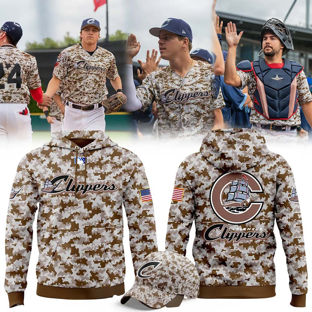 Columbus Clippers x Armed Forces Day 2025 Special Hoodie Gifts For Baseball Lovers