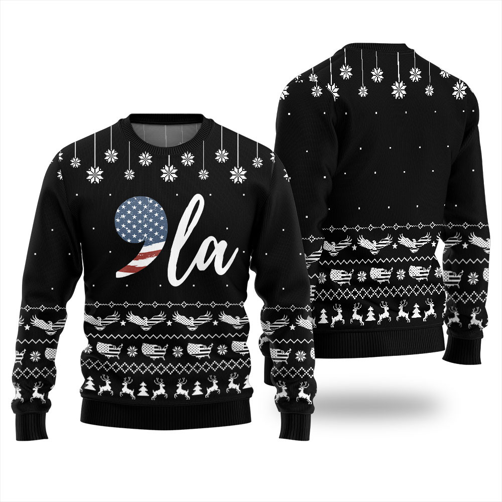 Comma La Kamala Harris Christmas Sweater Black Christmas Merch Gift That Brings Joy and Warmth