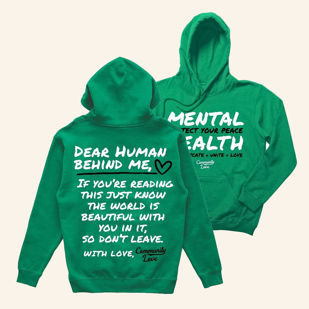 Community Love Merch Mental Health Protect Your Peace Hoodie Gifts For Besties
