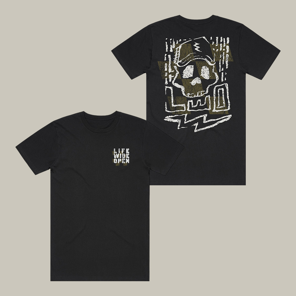 Comp Skull CBoystv T-Shirt Life Wide Open Shirt Birthday Present For Father's Day