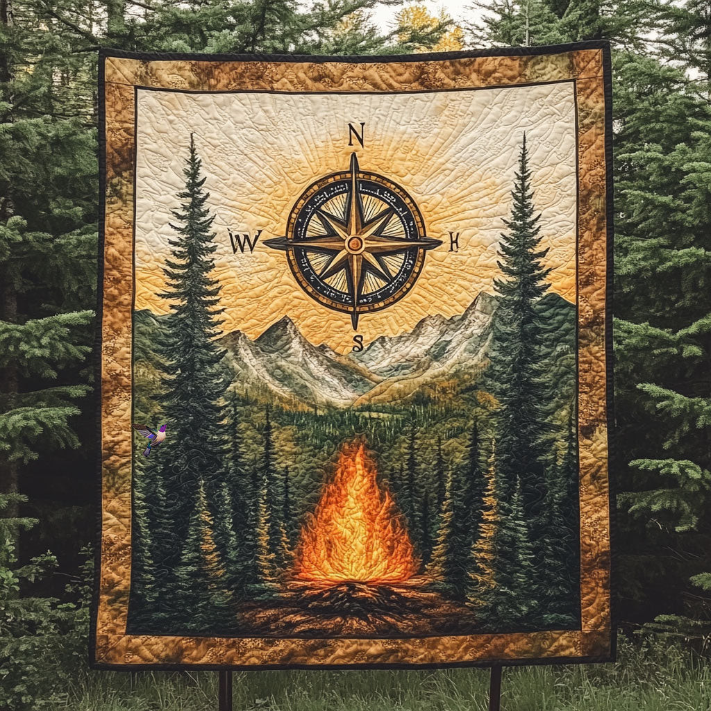 Compass Camping Quilt Blanket Large Sofa Throws Perfect Mother' Day Gifts For Mom