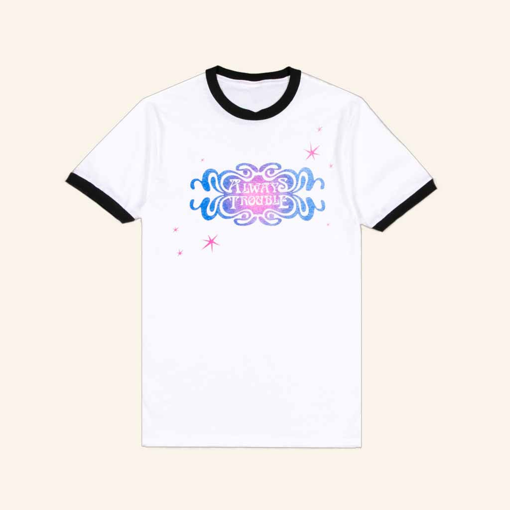 Complex Merch Selena Gomez Always Trouble Ringer T-Shirt Birthday Ideas For Sister Complex Merch Selena Gomez Always Trouble Ringer T-Shirt Birthday Ideas For Sister