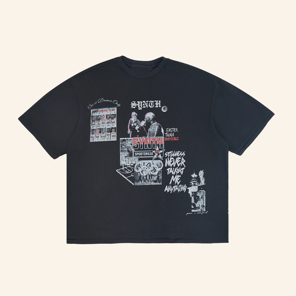 Complex Merch Synth Olympic Black T-Shirt Birthday Present For Husband