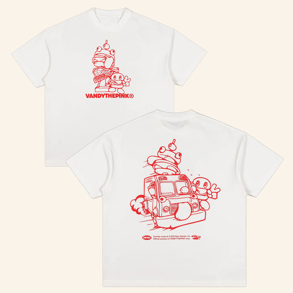 Complex Merch Vandy Vandy X Fortnite White T-Shirt Gifts For Sisters