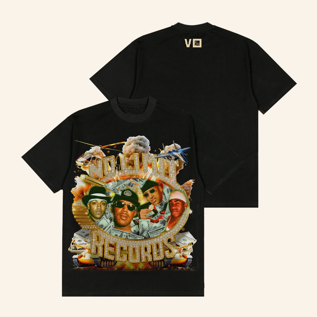 Complex Merch Verzuz No Limit Bling Black T-Shirt Christmas Gifts For Young Men Complex Merch Verzuz No Limit Bling Black T-Shirt Christmas Gifts For Young Men
