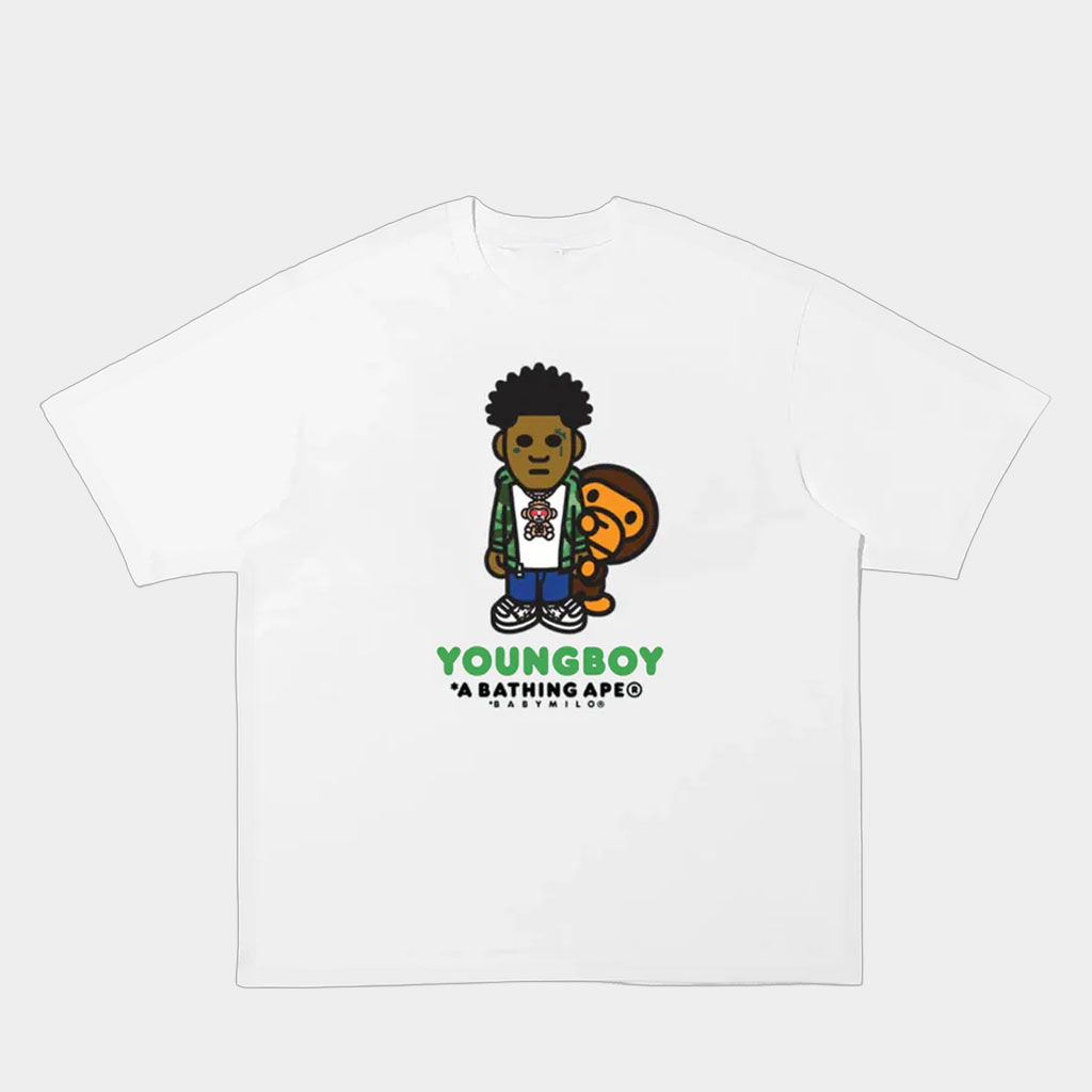 Complex Merch Youngboy Never Broke Again x A Bathing Ape T-Shirt Gifts For Brother