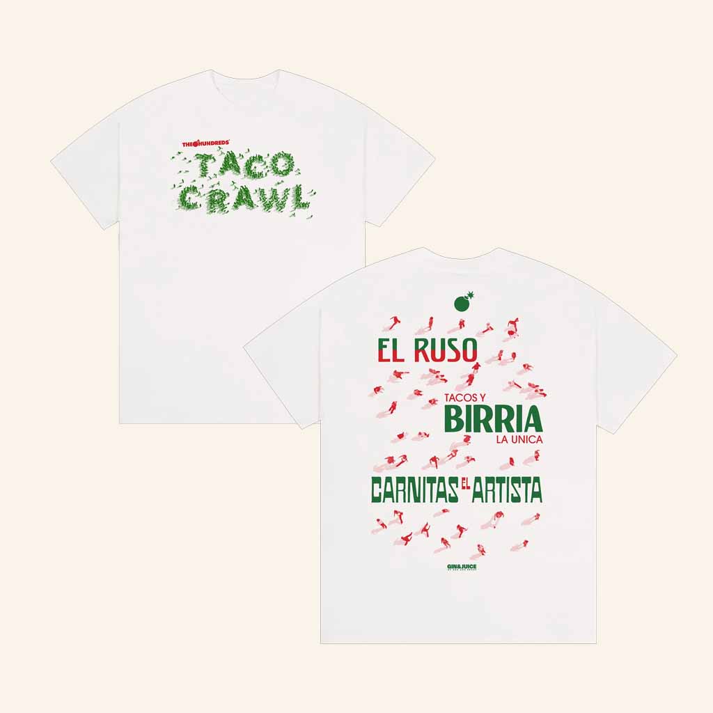 Complex Store Merch The Hundreds X Taco Crawl T-Shirt Great Christmas Gifts For Her Complex Store Merch The Hundreds X Taco Crawl T-Shirt Great Christmas Gifts For Her