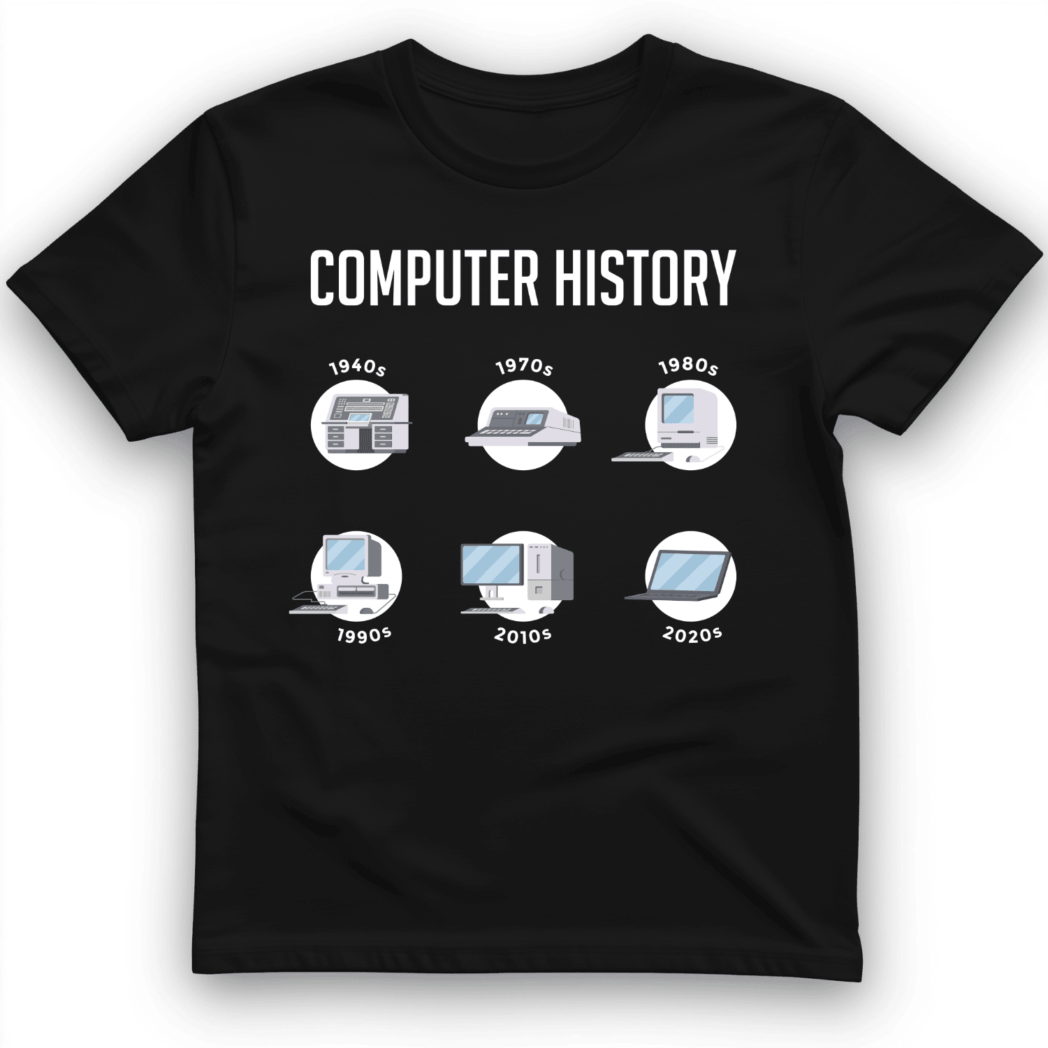 Computer History T-Shirt Historical Facts Trendy Shirt Good Gifts For Him