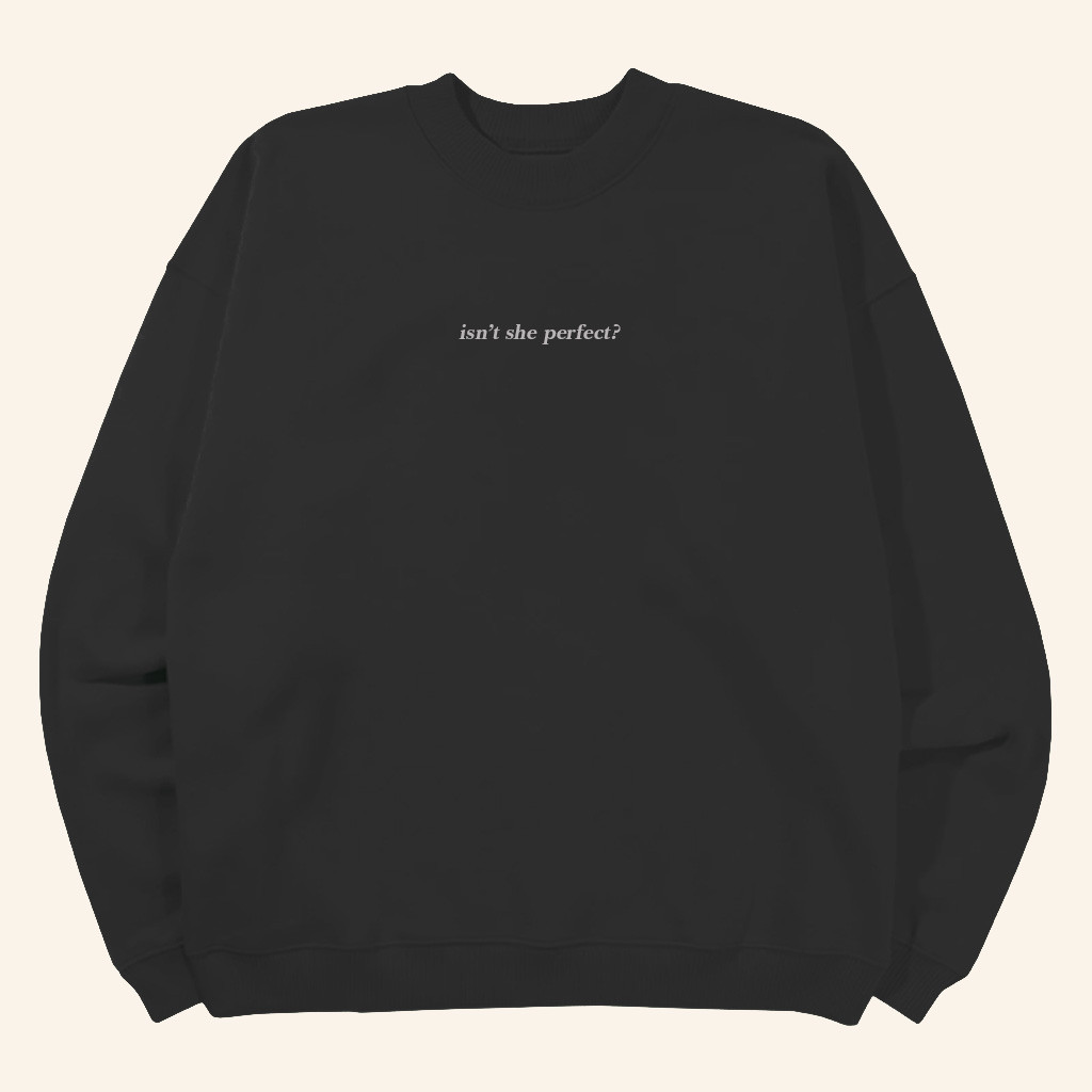 Conan Gray Heather Sweater 2025 Conan Gray Merch Isn't She Perfect Black Sweatshirt Wife Gifts