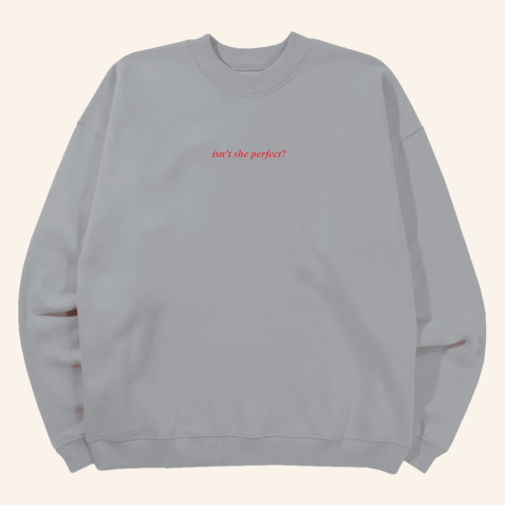 Conan Gray Heather Sweater 2025 Conan Gray Merch Isn't She Perfect Grey Sweatshirt Fans Gifts Conan Gray Heather Sweater 2025 Conan Gray Merch Isn't She Perfect Grey Sweatshirt Fans Gifts