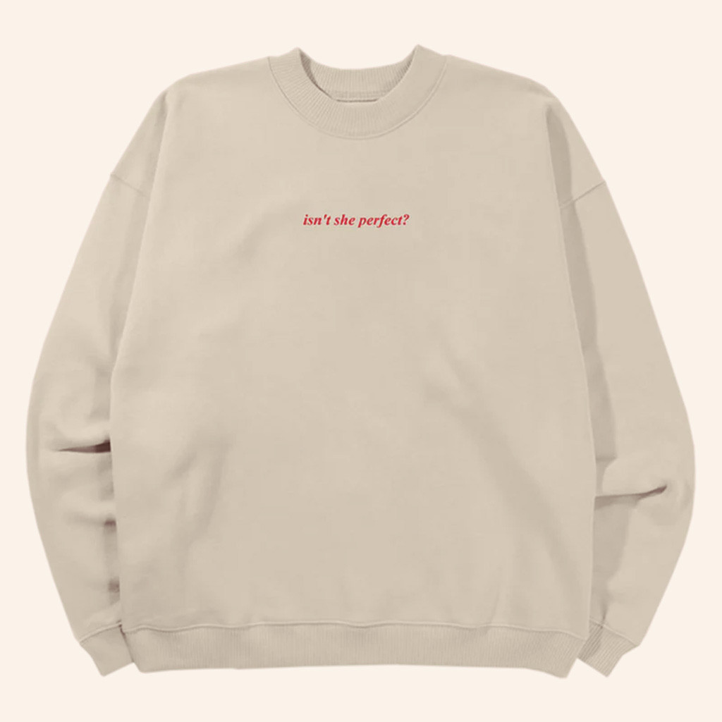Conan Gray Heather Sweater 2025 Conan Gray Merch Isn't She Perfect Sand Sweatshirt Her Gifts Conan Gray Heather Sweater 2025 Conan Gray Merch Isn't She Perfect Sand Sweatshirt Her Gifts