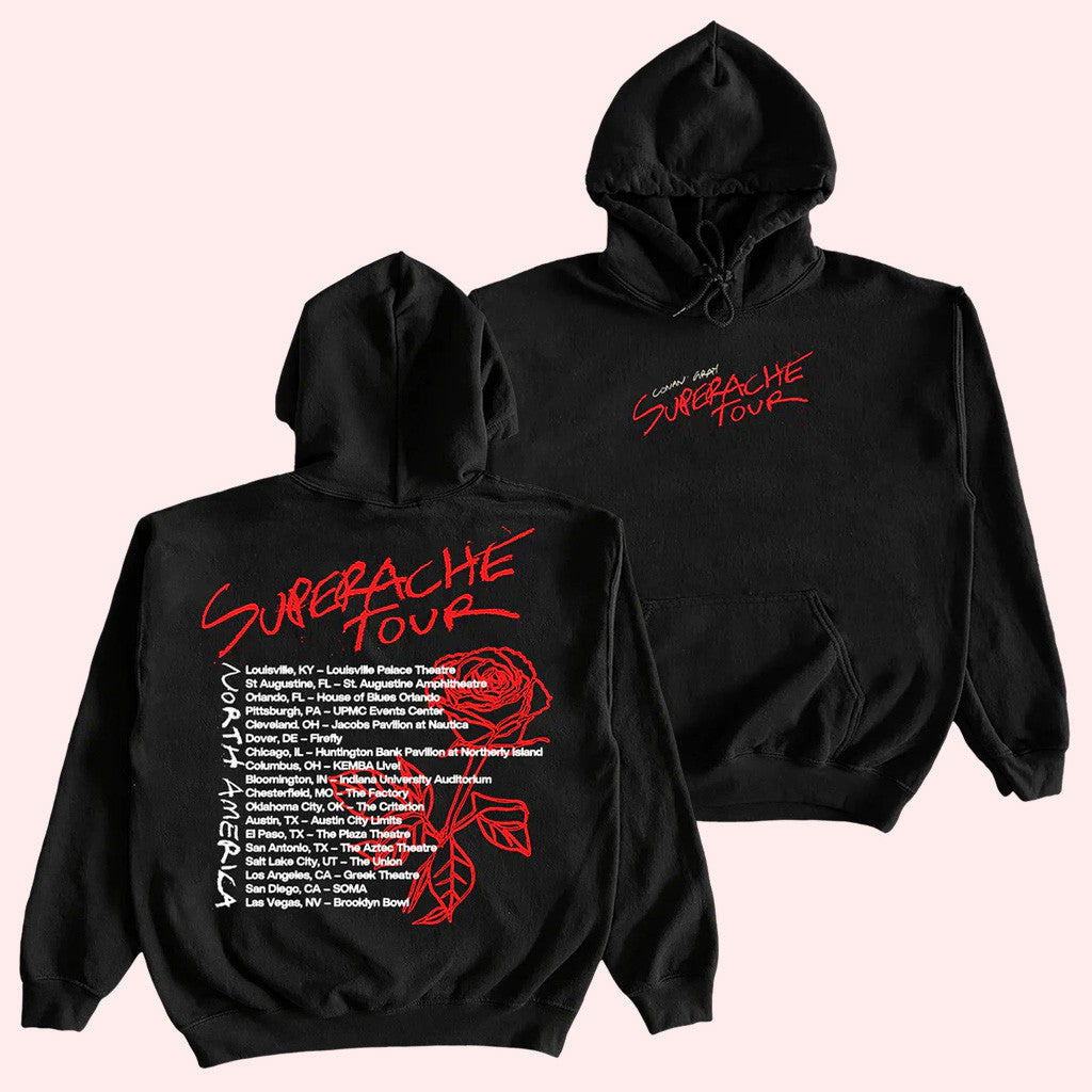 Conan Gray Merch Conan Gray 2022 Superache Tour Hoodie Gifts For Him Conan Gray Merch Conan Gray 2022 Superache Tour Hoodie Gifts For Him
