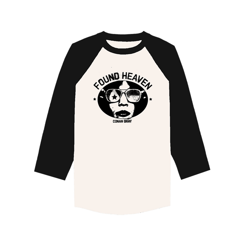 Conan Gray Merch Found Heaven Baseball Raglan Shirt Conan Gray Concert Tour Merch Apparel