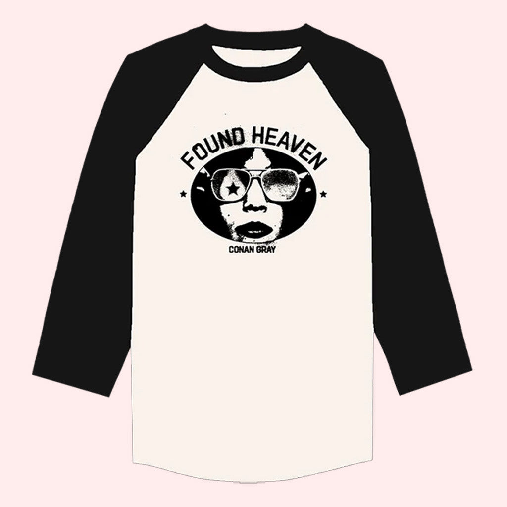 Conan Gray Merch Found Heaven Baseball T-Shirt Gifts For Friends Conan Gray Merch Found Heaven Baseball T-Shirt Gifts For Friends