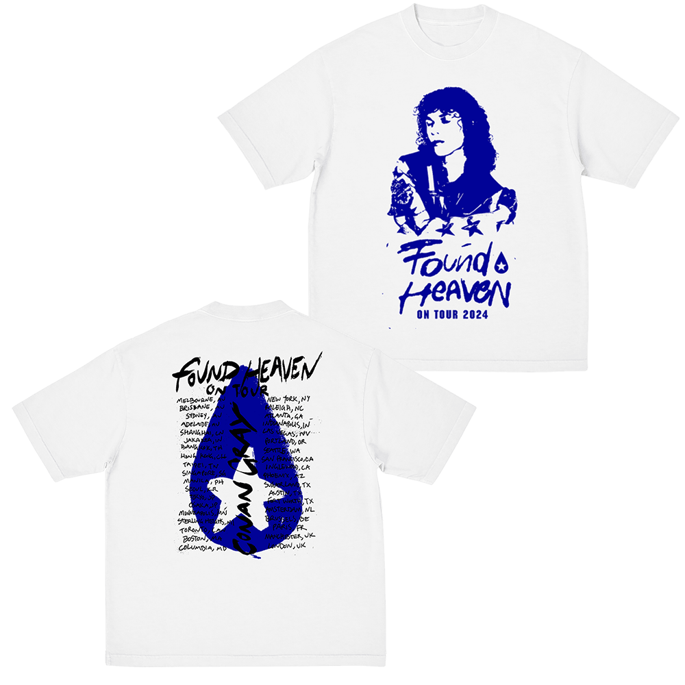 Conan Gray Merch Found Heaven On Tour 2024 T-Shirt Fathers Day Gift Idea for Him