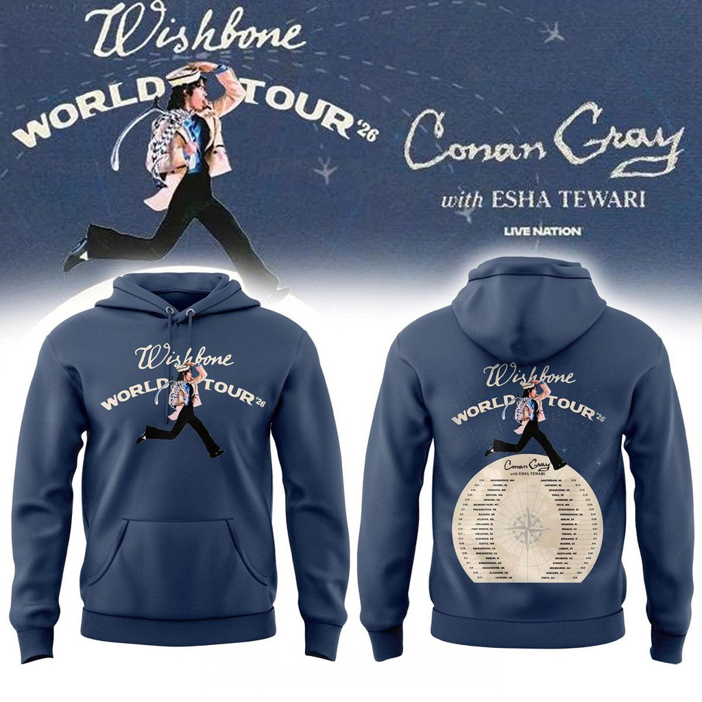 Conan Gray Wishbone World Tour 2026 Hoodie Conan Gray Merch Best Gifts For BFF