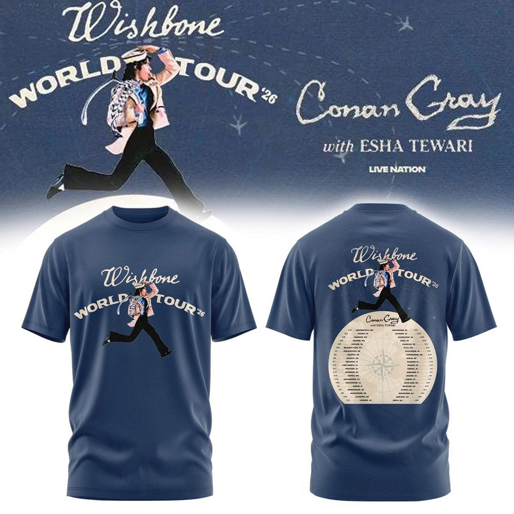 Conan Gray Wishbone World Tour 2026 Shirt Conan Gray Merch Best Gifts For Him