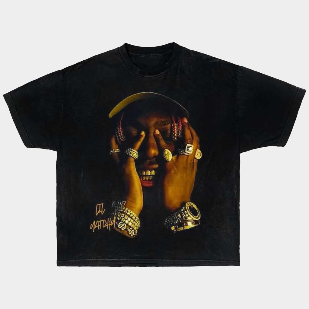 Concrete Boys Merch Lil Yachty Gold Jewelry Graphic Wash T-Shirt Gifts For Hip Hop Fans