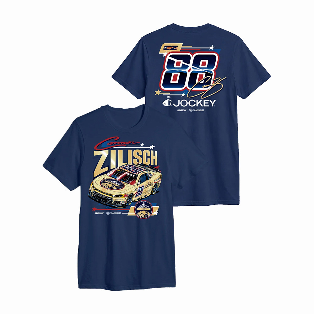 Connor Zilisch 88 Jockey 150th Anniversary Car T-Shirt Trackhouse Racing Clothes
