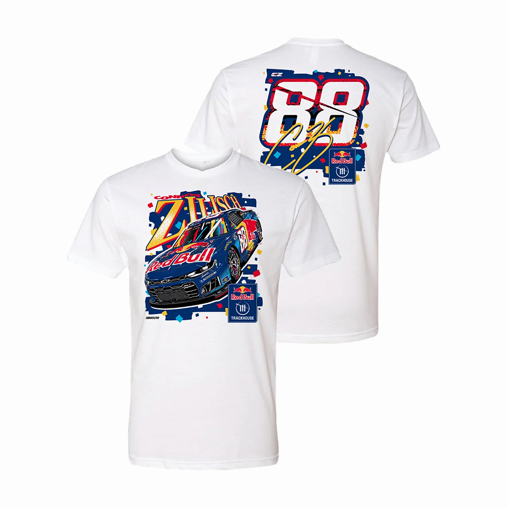Connor Zilisch 88 Red Bull Confetti T-Shirt Trackhouse Racing Merch Connor Zilisch Lover Present
