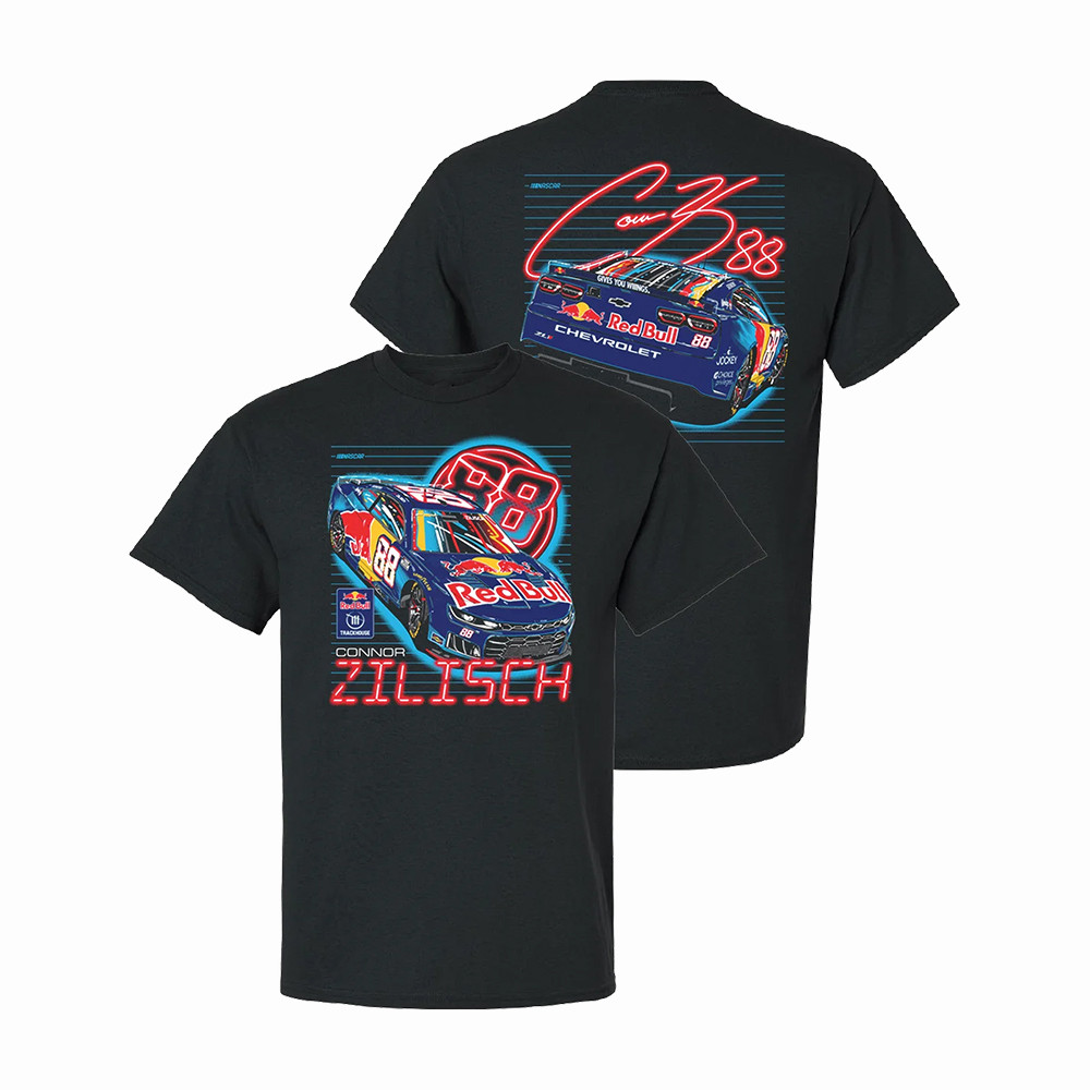 Connor Zilisch Red Bull Neon T-Shirt Trackhouse Racing Apparel Racing Lover Gift