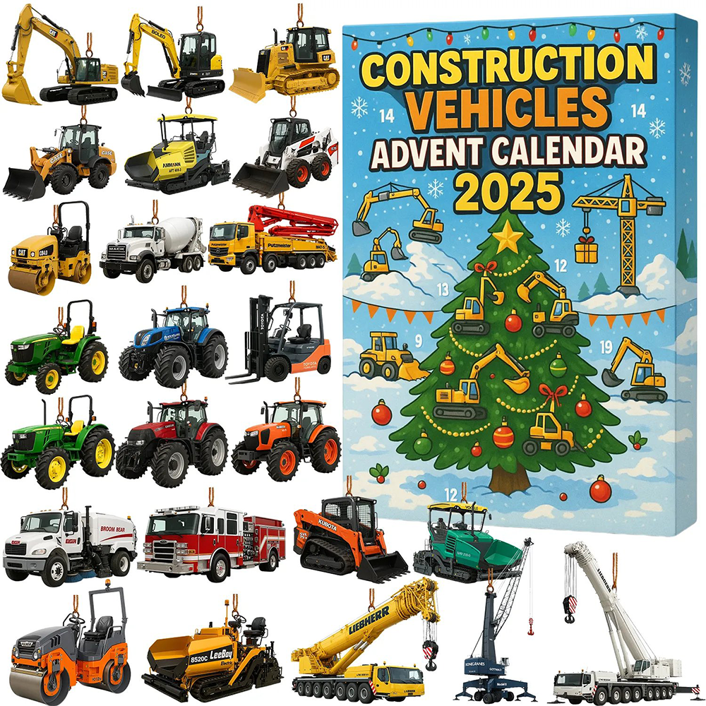 Construction Vehicles Advent Calendar 2025 Christmas Countdown Christmas Ideas For Brother