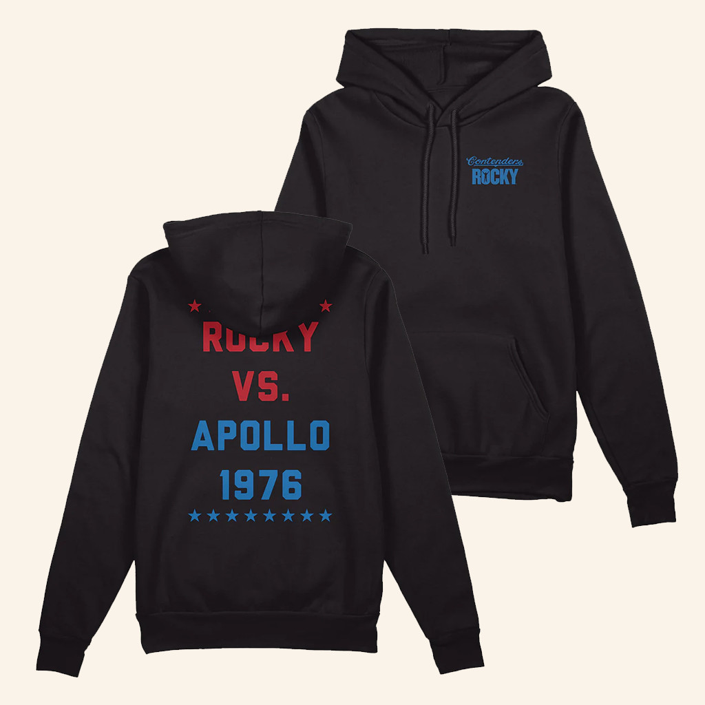 Contenders Clothing Merch Rocky Vs Apollo 1976 Stars Hoodie Unique Gifts For Husband Contenders Clothing Merch Rocky Vs Apollo 1976 Stars Hoodie Unique Gifts For Husband