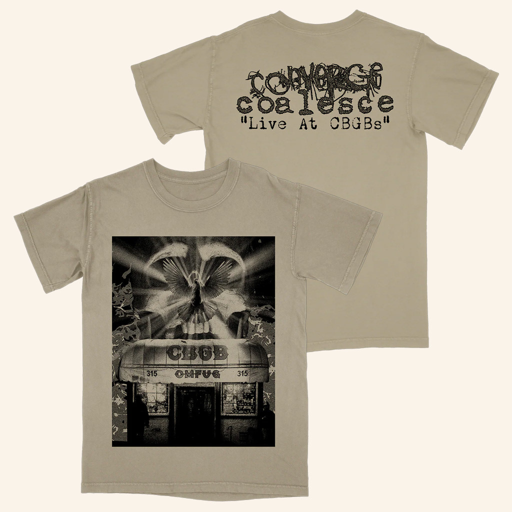 Converge Merch Converge And Coalesce Live at CBGBs Dove Shirt Gifts For Friends