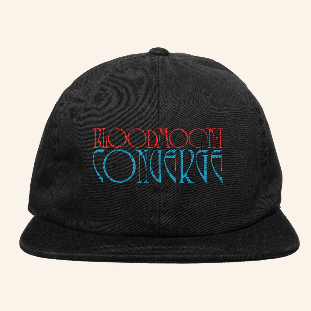 Converge Merch Converge Bloodmoon Horkey Logo Black Embroidered Snapback Hat Gift For Husband