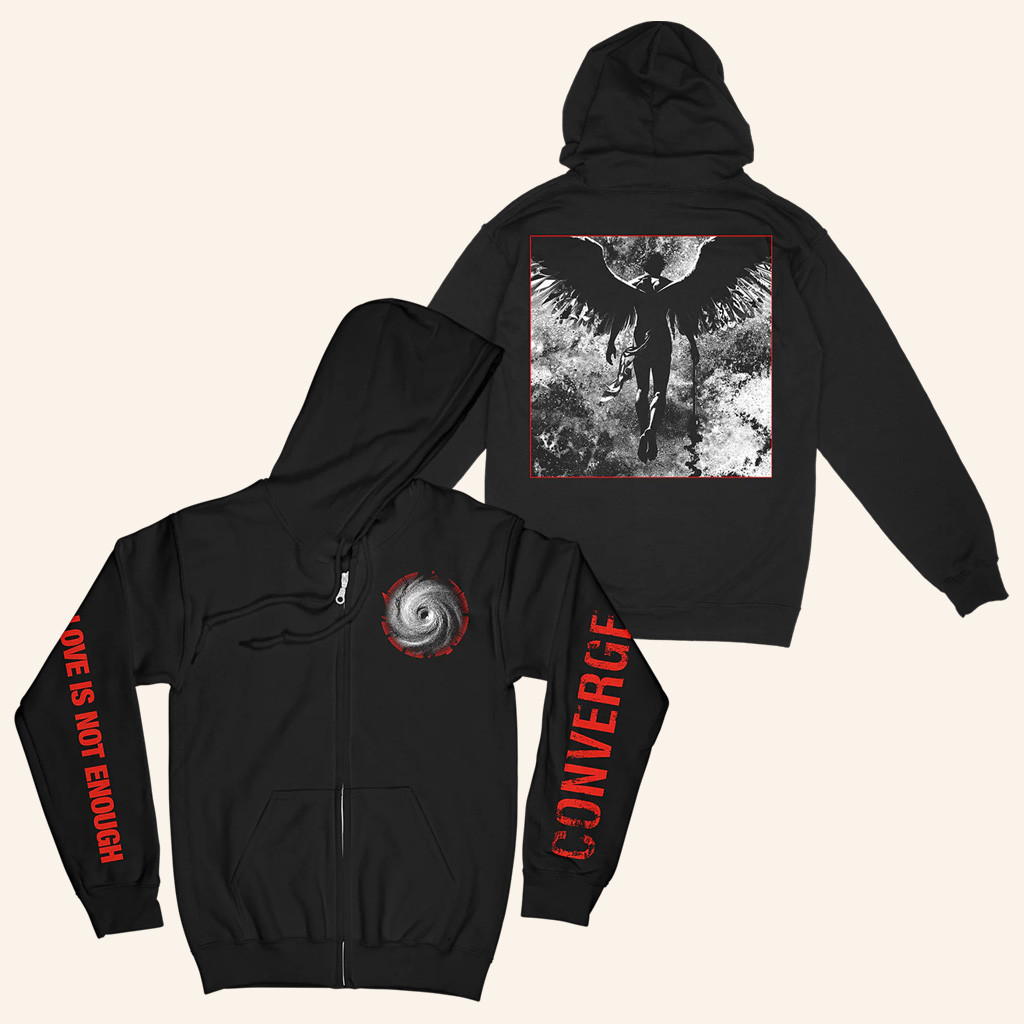 Converge Merch Converge Eye To Eye Black Zip Up Hoodie Birthday Present For Husband