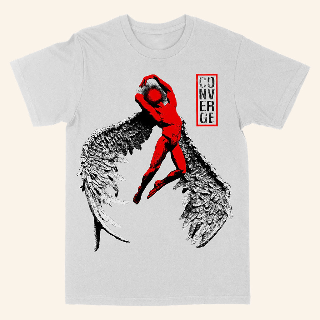 Converge Merch Converge Fallen Angel White T-Shirt Birthday Present For Him