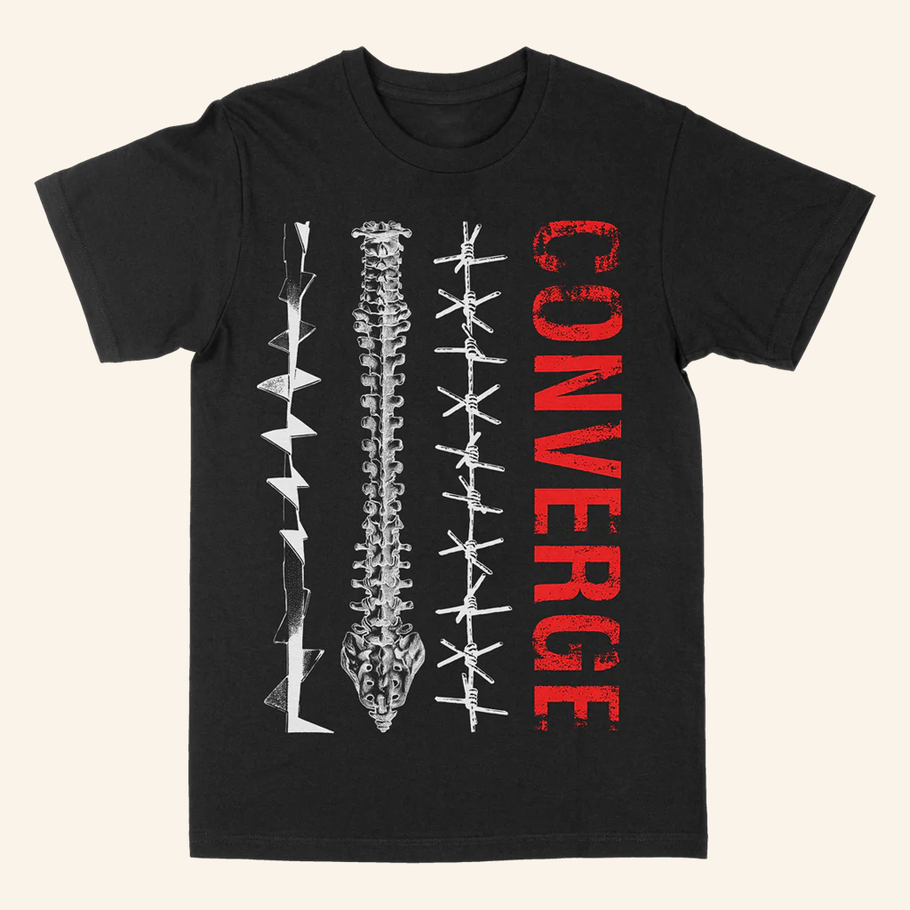 Converge Merch Converge Spine Black T-Shirt Birthday Gifts For Boyfriend