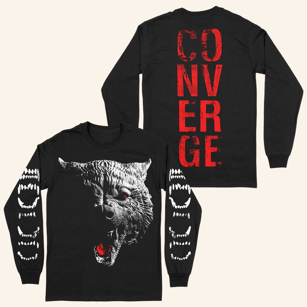 Converge Merch Converge The Wolf Part One Black Long Sleeve Shirt Birthday Gift For Husband