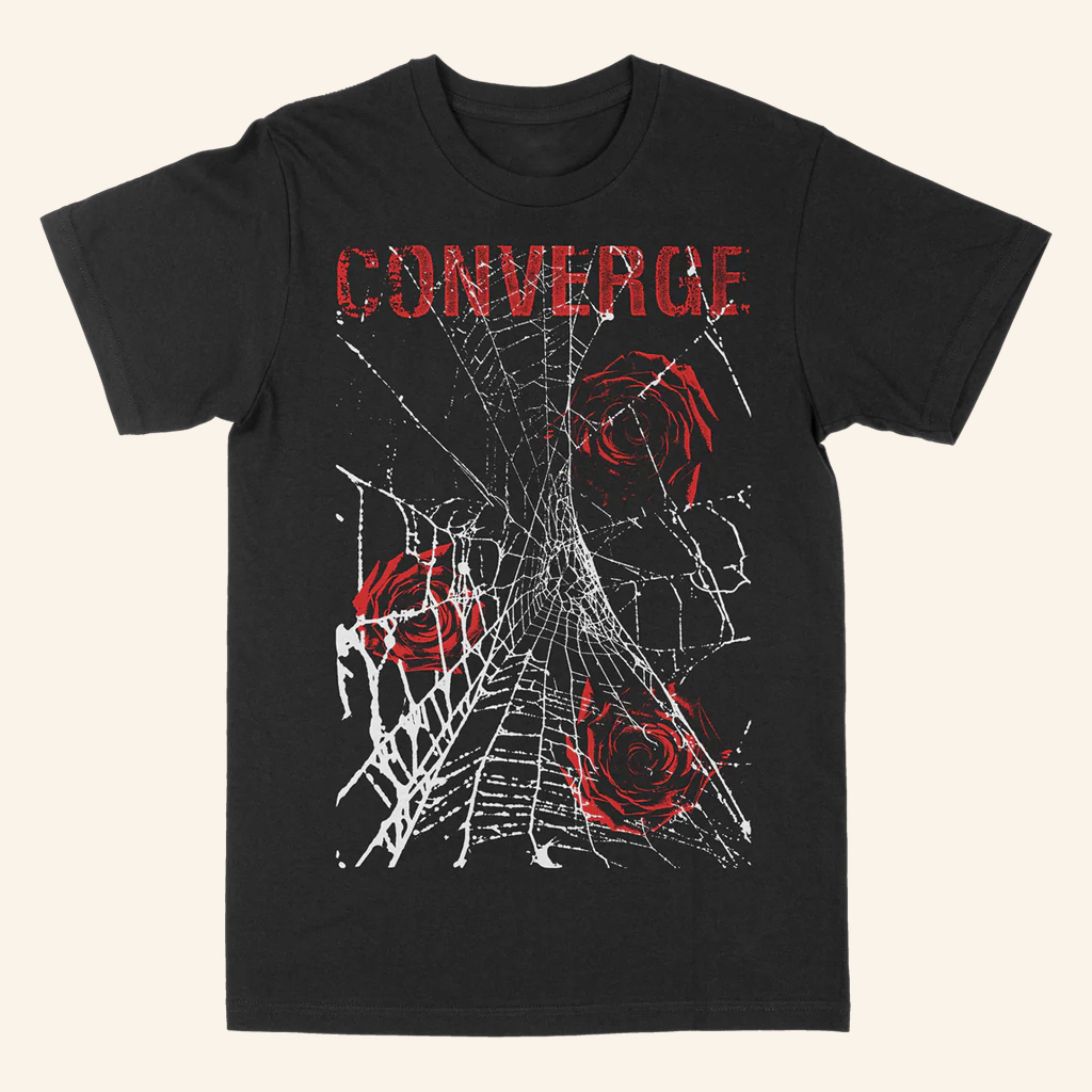 Converge Merch Converge Web Of Love Black T-Shirt Gifts For Husband