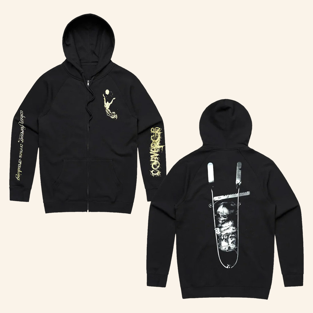 Converge Merch When Forever Comes Crashing Zip Up Hoodie Gift Ideas For Husband